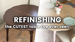 Stripping & Refinishing the cutest table I've ever seen!