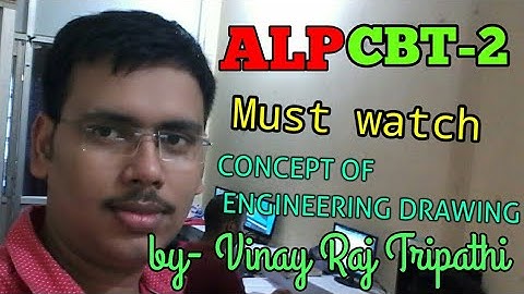 Engineering Drawing basic concepts| Projections & types of views # Railway Alp cbt-2