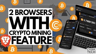 2 Super Fast Website Browsers For Windows 10 With Cryptocurrency Mining Features | Earn BTC/ BAT screenshot 4
