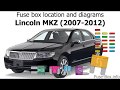 Lincoln Mkz 2007 Fuse Diagram