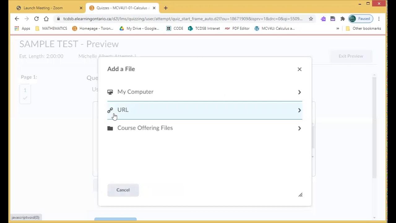 How To EMBED an image file on your D2L (Brightspace) Test - YouTube