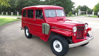 1956 Willys 4x4 wagon, same family since new, warn overdrive