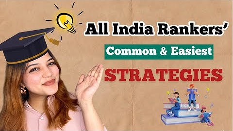 All India Rankers’ STRATEGIES to easily secure an AIR in CS exams | Neha Patel