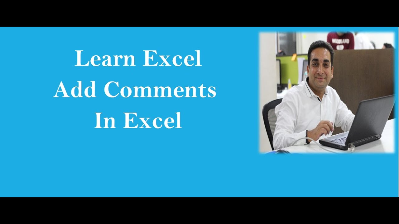 MS Excel : Insert Comments In Excel Hindi - YouTube