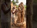 Shahrukh Khan Kajol Wooden Statue Carving Realistic Wood SculptureMaking #ShahRukhKhan#Kajol#WoodArt