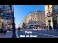 Paris city walks   Rue de Rivoli   Paris,France 4K