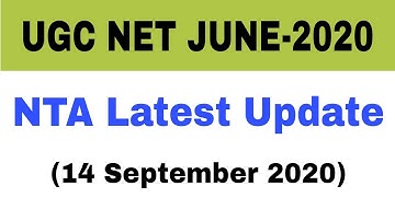 UGC NET JUNE 2020 Exam Date | NTA latest Public Notice | Dr. Satyendra Tripathi