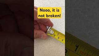 The Metal Part on the Tape Measure is Supposed To Move! #tapemeasure #home