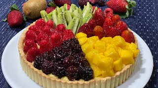 Tarte au fruits أحلى و أشهى تارت بالفواكه المنعشة سهلة و سريعة التحضير