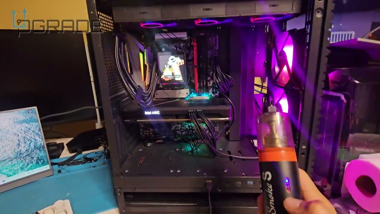 PCCOOLER Tempered Glass Mesh Case