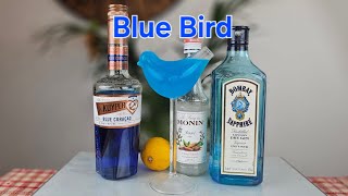 Blue Bird cocktail recipe #bluebird #cocktail #drink #recipe #fyp #howto #easy #blue #bluedrink