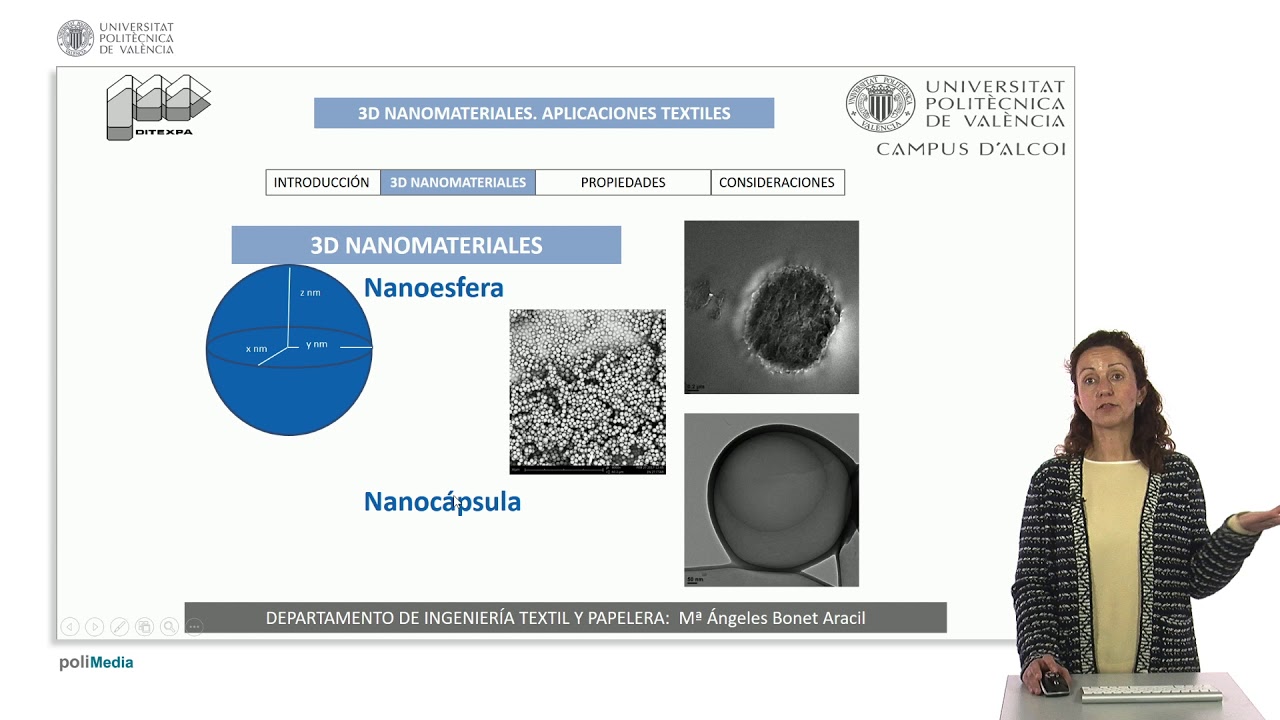 3D nanoestructuras. Aplicaciones textiles | 8/11 | UPV