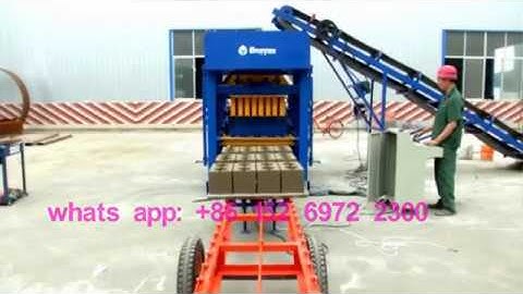 Operation video lesson QT4-25 automatic hollow block machine from China