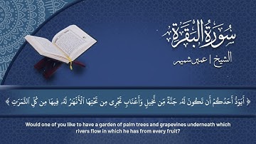 ما تيسر من سورة البقرة الشيخ عمير شميم || Surah Al-baqarah Rciter Umair Shamim eng sub