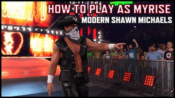 How to play as MyRise Shawn Michaels as an ALT attire in WWE 2K22