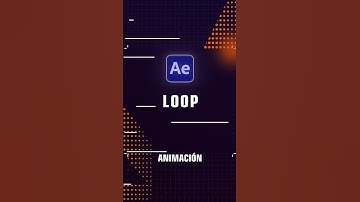 Cómo Crear un LOOP Infinito en After Effects! #aftereffects