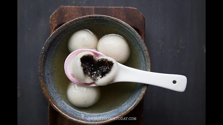 Easy Tang Yuan with Black Sesame Filling (Healthier version) - DayDayNews