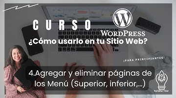 4.¿Cómo personalizar el menú en WordPress?