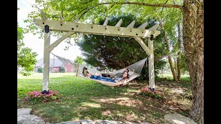 Transforming Pergola Hammock Stand / Outdoor Projector Screen