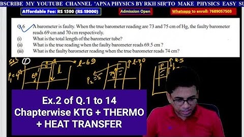 Ex.2 of Q.1 to 14 Chapterwise KTG + THERMO + HEAT TRANSFER by RKH SIR