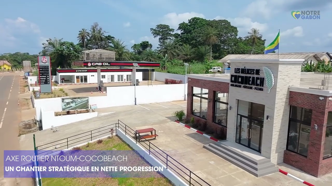 L’axe routier Ntoum–Cocobeach poursuit sa transformation. 