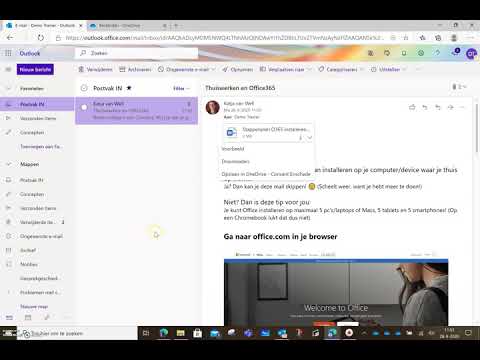 Bijlage uit mail opslaan in OneDrive