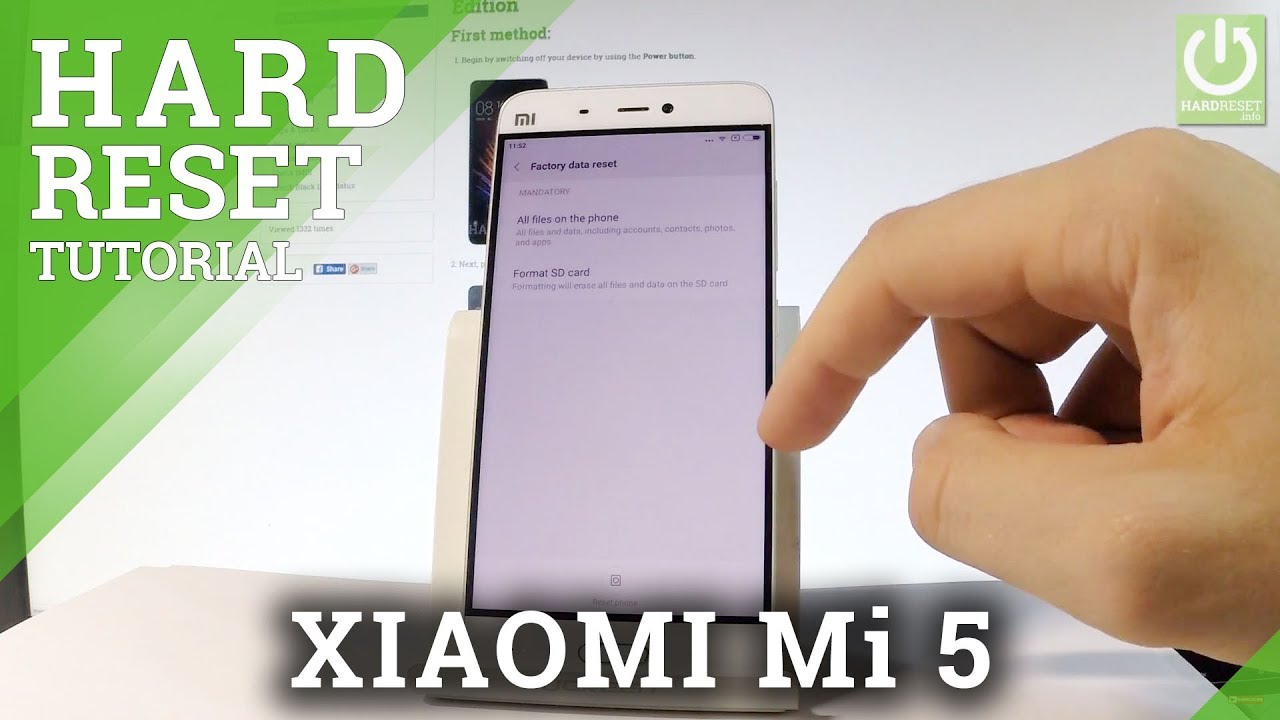 Hard Reset Xiaomi Redmi 5a