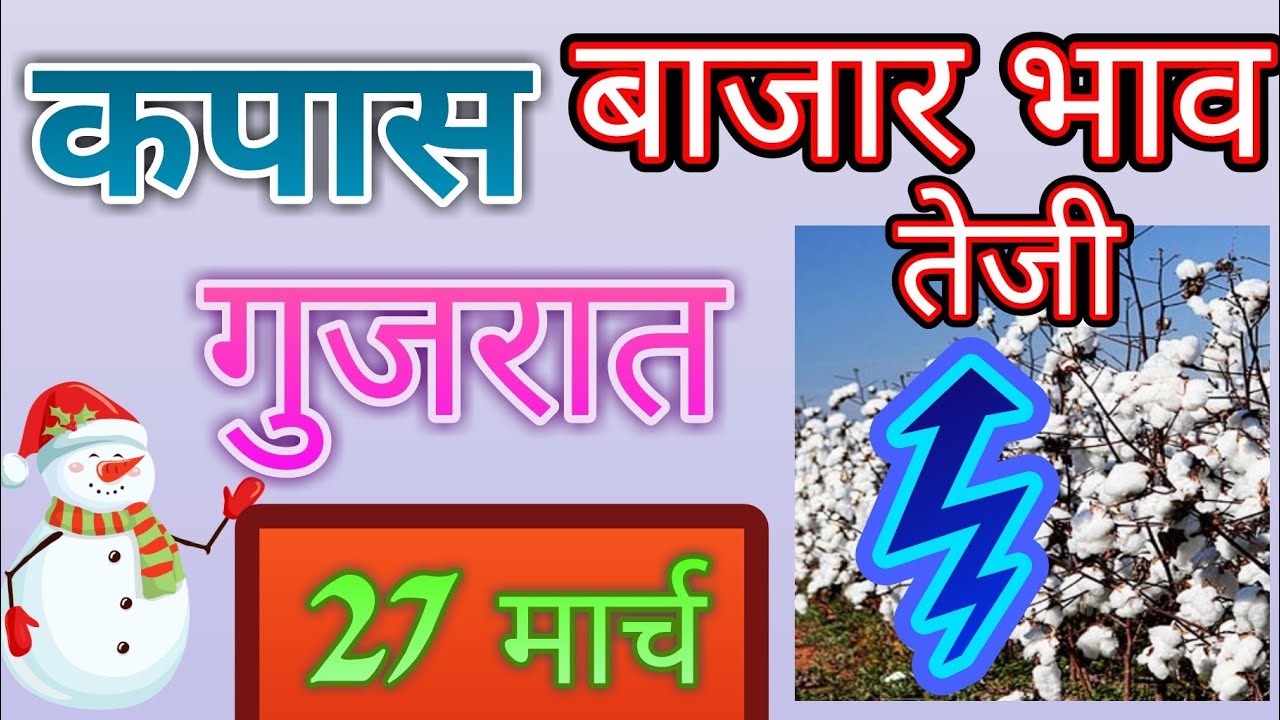 गुजराथ मधील कापूस बाजार भाव दि.27/03/2019 ## cotton price in Gujrath ## कपासी के मंडी दाम