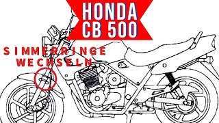 : Honda CB 500 Simmerringe und Dichtungen an der Federgabel wechseln.