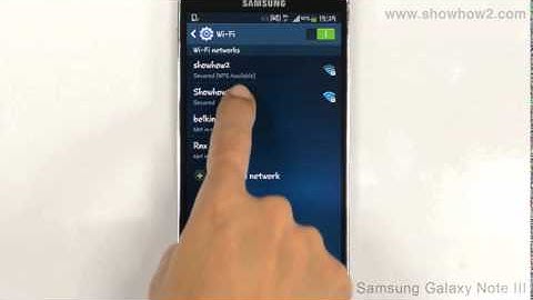 Samsung Galaxy Note 3 - How To Enable Wi-Fi And Join A Network