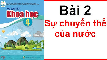 Vở Bài Tập Khoa Học Lớp 4 Sách Cánh Diều Bài 2 Sự Chuyển Thể Của Nước