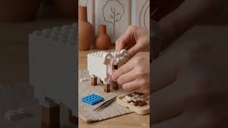 Super Cute Sheep Brick Timelapse 🐑✨ Satisfying Build + Magical Disassembly Loop (ASMR 4K) #shorts