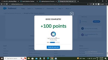 Trailhead - Manage Your Tasks, Events, and Email | Lightning Experience Productivity