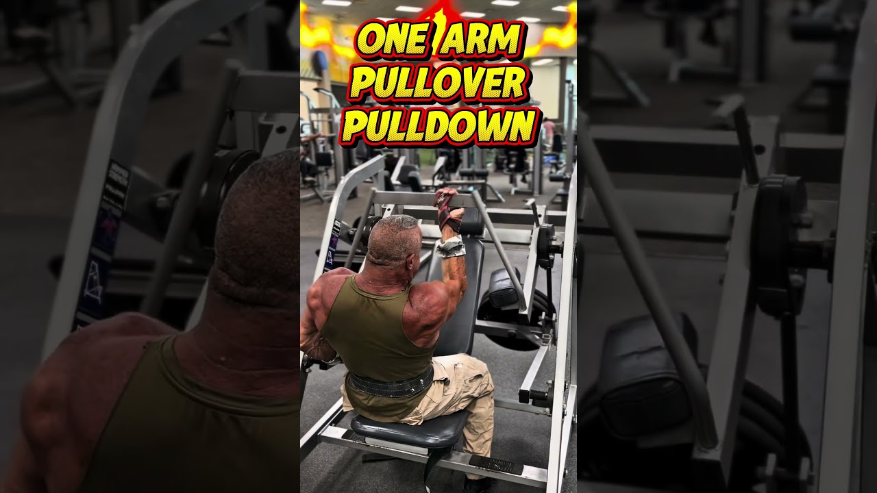 ONE ARM PULLOVER PULLDOWN FOR LAT WIDTH #workout #motivation #muscle #workouttips #lats