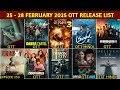 This Week 25 - 28 February OTT Release Movies &amp; Web Series | Aashram 3 OTT | Suzhal S2 OTT | Netflix