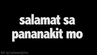 Video thumbnail of "J Rice - "Salamat Sa Pananakit Mo" [Official Lyric Video] (Original Song)"