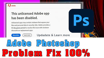 How to Close Internet Connection for Adobe Photoshop |How to fix  Unlicensed Photoshop Disabled 2024