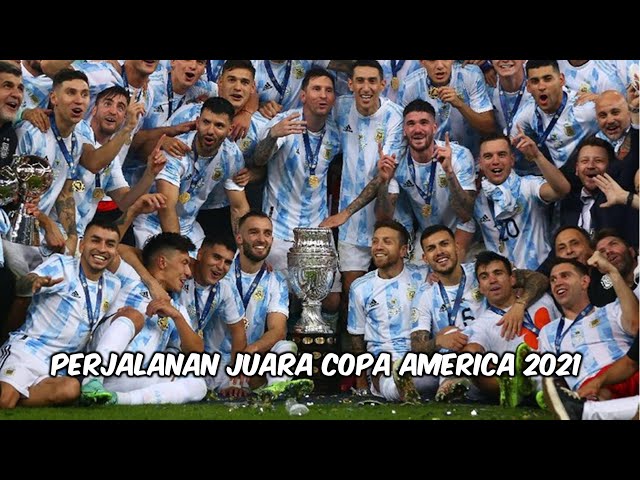 PERJALANAN TIMNAS ARGENTINA JUARA COPA AMERICA 2021 class=