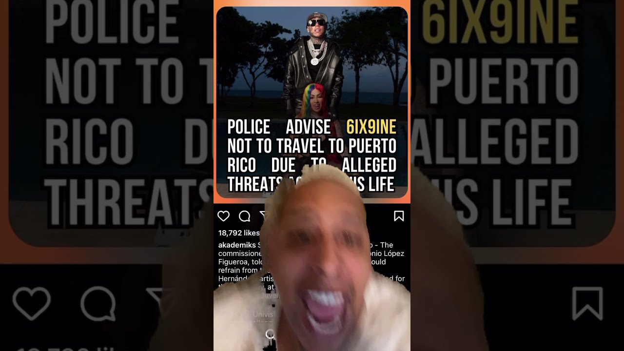 Untamed News Puerto Rican Police Commissioner Warms 6ix9ine About Death Threats In PR