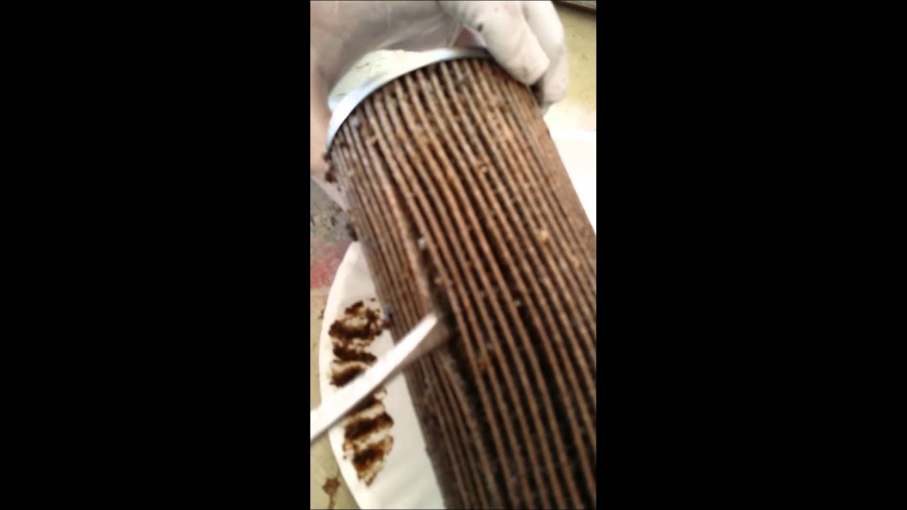 diesel fuel filter waxing and slime YouTube