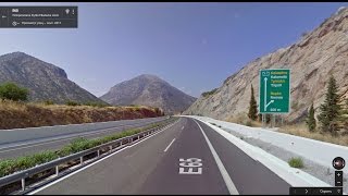 Часть 37. Дорога Коринф - Триполис. Part 37. Road Corinth - Tripoli(Картографические данные: Google, DigitalGlobe Map data : Google, DigitalGlobe Видео создано на основе дорожных панорам и Карт Google..., 2017-01-24T15:37:21.000Z)