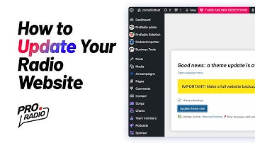 How to update Pro Radio WordPress Theme