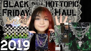 HUGE HOT TOPIC BLACK FRIDAY JEWELRY HAUL 2019 | Part 2 | EGirl/EBoy, Chains, Necklaces, Earrings