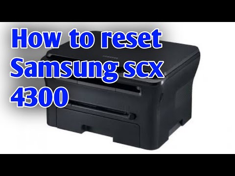 How to reset Samsung scx 4300 printer red light blinking solution on samsung Printer two ways Tech
