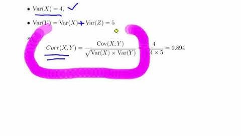 Correlation Of Random Variables  (Worked Example)