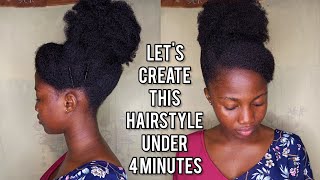Lets Create This High Puff Hairstyle Under 4 Minutes