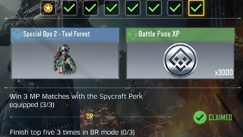 Call Of Duty Mobile Win 3 MP Matches with the Spycraft Perk equipped Task Complete