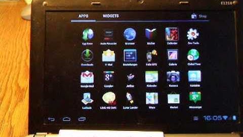 Running Android x86 Ice Cream Sandwich on a MSI Wind U100