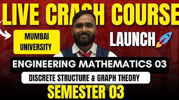 LIVE CRASH COURSE  LAUNCH|ENGINEERING MATHEMATICS 3|MUMBAI UNIVERSITY|PRADEEP GIRI SIR