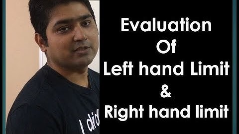 Evaluation of left hand and right hand limit in Hindi - 05